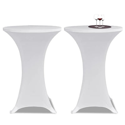 Vidaxl statafelhoes 4 st stretch ø80 cm wit