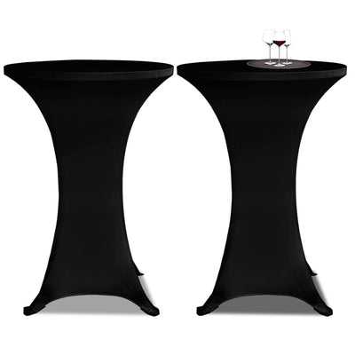 Vidaxl statafelhoes 4 st stretch ø80 cm zwart