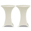 Vidaxl statafelhoes 4 st stretch ø80 cm crème