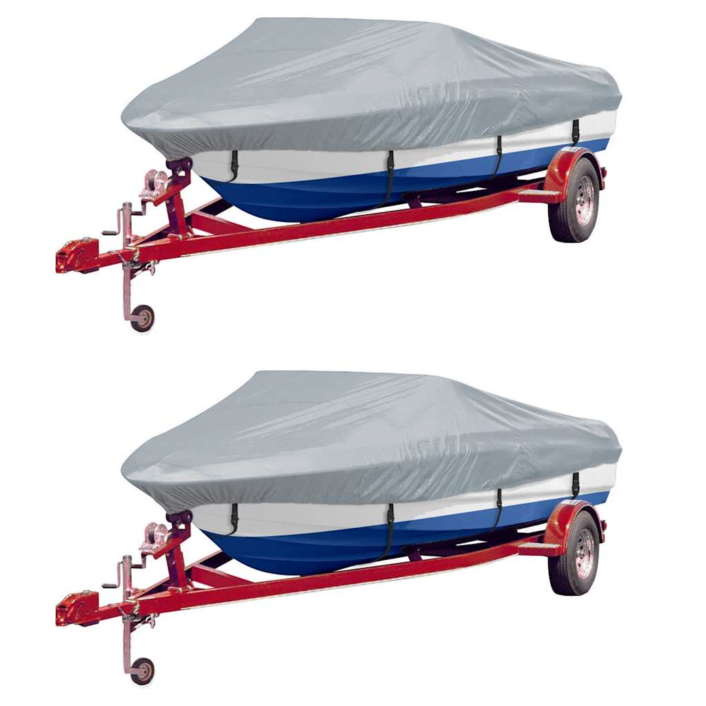 Vidaxl boothoezen 2 st 610-671x254 cm grijs