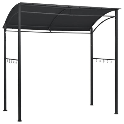 Vidaxl barbecue paviljoen 215x150x220 cm staal antraciet