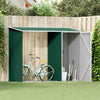 Vidaxl brandhoutschuur 245x98x159 cm gegalvaniseerd staal groen