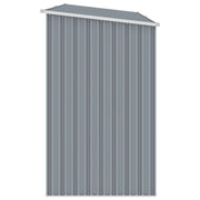 VidaXL Brandhoutschuur 245x98x159 cm gegalvaniseerd staal grijs - afbeelding 3
