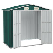 VidaXL Tuinschuur 205x129x183 cm gegalvaniseerd staal groen - afbeelding 2