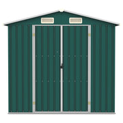 VidaXL Tuinschuur 205x129x183 cm gegalvaniseerd staal groen - afbeelding 3