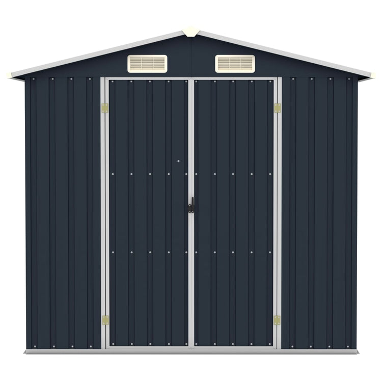 VidaXL Tuinschuur 205x129x183 cm gegalvaniseerd staal antraciet