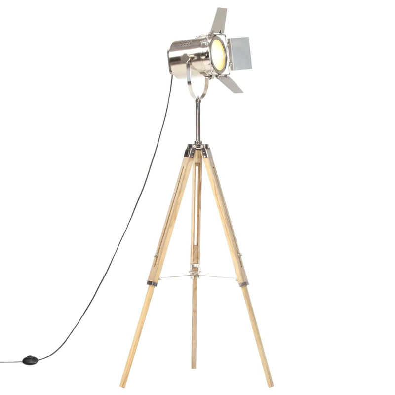 Vidaxl vloerlamp driepoot 140 cm massief mangohout