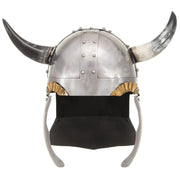 Vidaxl vikinghelm fantasie larp staal zilverkleurig - afbeelding 2