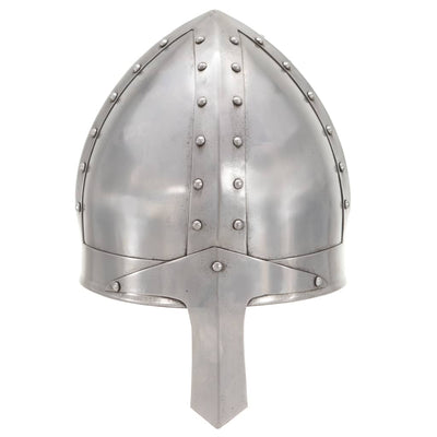Vidaxl ridderhelm middeleeuws replica larp staal zilverkleurig