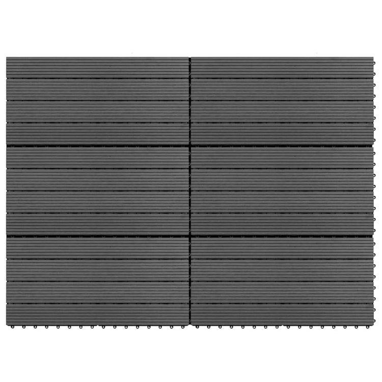 Vidaxl tegels 6 st 1m² 60x30 cm hkc grijs