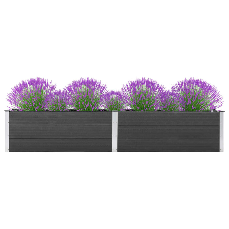 VidaXL Plantenbak verhoogd 300x50x54 cm HKC grijs