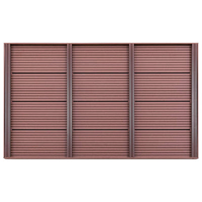 Vidaxl vloerelement voor solardouche 101x63x5,5 cm hkc bruin
