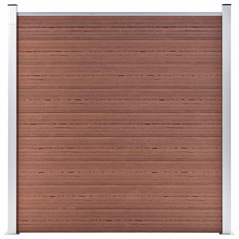 Vidaxl schutting 180x186 cm hkc bruin