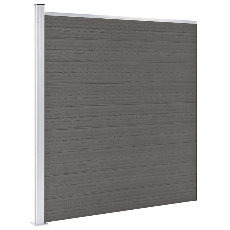 Vidaxl schutting 175x186 cm hkc grijs