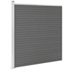 Vidaxl schutting 175x186 cm hkc grijs