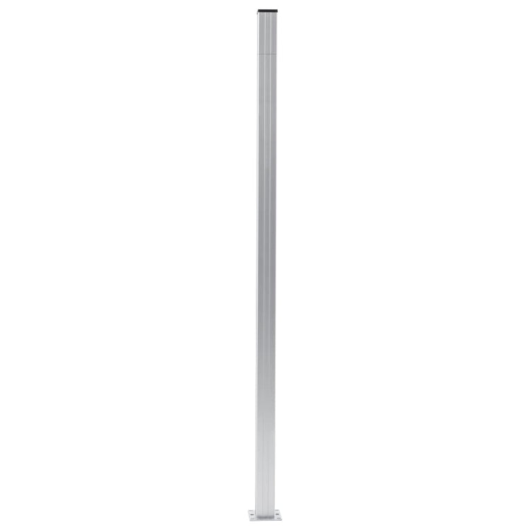 Vidaxl schuttingpalen 2 st 185 cm aluminium