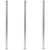 Vidaxl schuttingpalen 3 st 185 cm aluminium