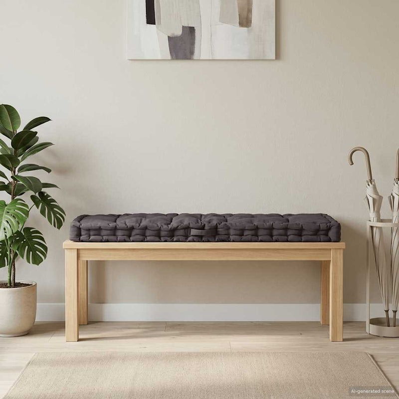 Vidaxl palletvloerkussen 120x40x7 cm katoen antraciet