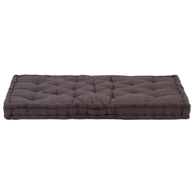 Vidaxl palletvloerkussen 120x80x10 cm katoen antraciet