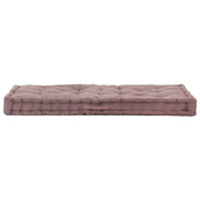 VidaXL Palletvloerkussen 120x80x10 cm katoen taupe - afbeelding 2