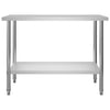 Vidaxl keukenwerktafel 120x60x85 cm roestvrij staal
