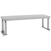 Vidaxl verhoging voor werktafel 120x30x35 cm roestvrij staal - afbeelding 2