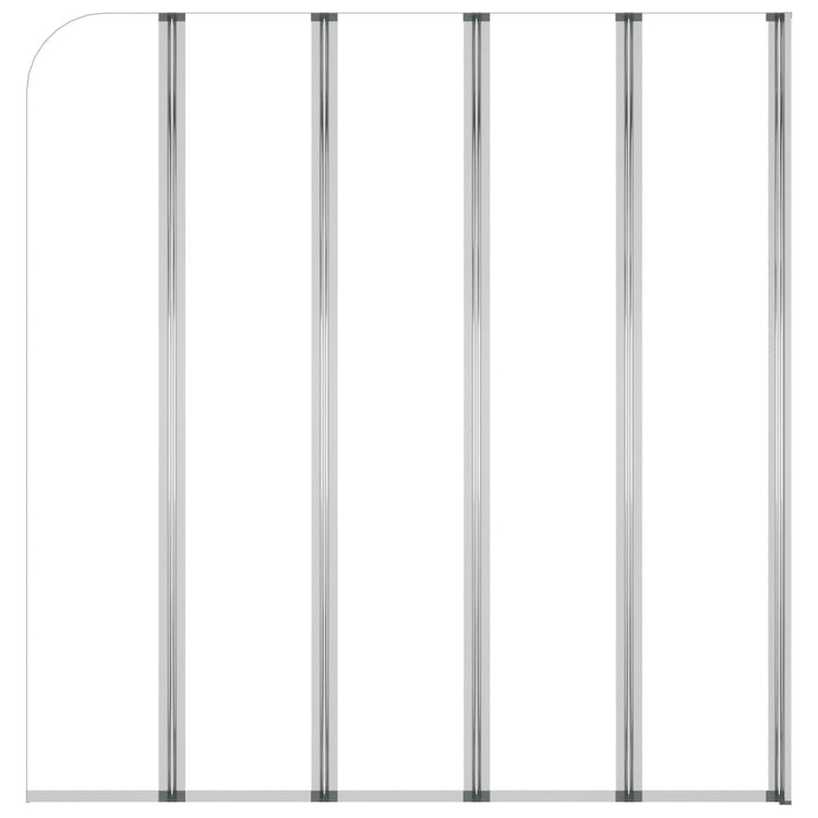 Vidaxl badwand 120x140 cm gehard glas transparant