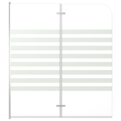 Vidaxl badwand gestreept 120x140 cm gehard glas