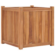 Vidaxl plantenbak verhoogd 50x50x50 cm massief teakhout - afbeelding 1