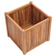 Vidaxl plantenbak verhoogd 50x50x50 cm massief teakhout - afbeelding 3