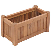 Vidaxl plantenbak verhoogd 50x25x25 cm massief teakhout - afbeelding 1