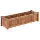 Vidaxl plantenbak verhoogd 100x30x25 cm massief teakhout