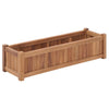 Vidaxl plantenbak verhoogd 100x30x25 cm massief teakhout