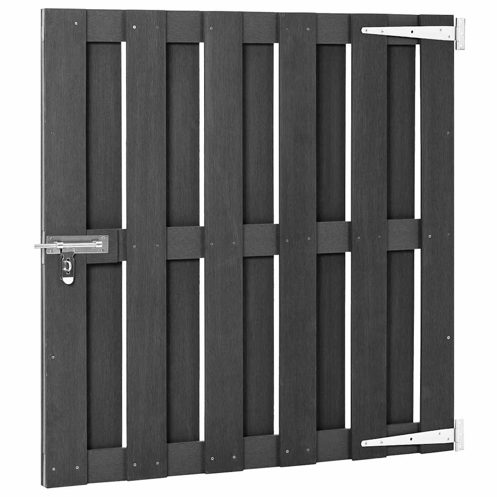 Vidaxl poort 100x100 cm hkc grijs