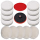 Vidaxl 14-delige polijstpadset 180 mm