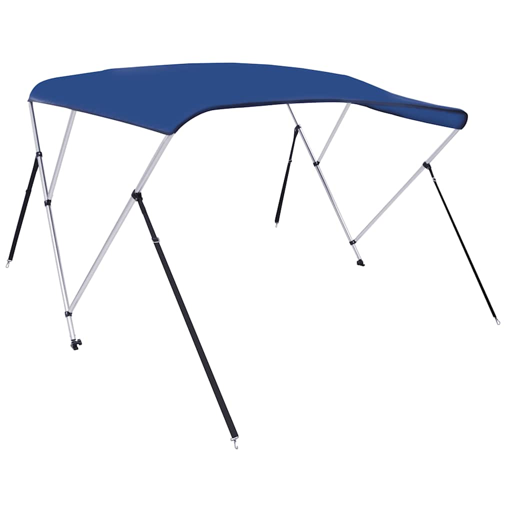 Vidaxl biminitop 3-boogs 183x140x137 cm blauw