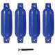 Vidaxl bootstootkussens 4 st 41x11,5 cm pvc blauw