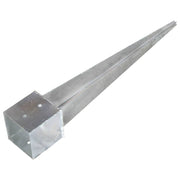 Vidaxl grondpinnen 6 st 14x14x91 cm gegalvaniseerd staal zilverkleurig - afbeelding 3