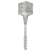 Vidaxl grondpinnen 6 st 12x12x56 cm gegalvaniseerd staal zilverkleurig - afbeelding 2