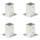 Vidaxl paalankers 4 st 81 mm gegalvaniseerd metaal