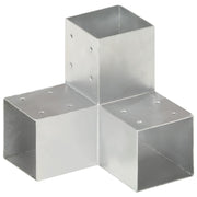Vidaxl paalverbindingen 4 st y-vorm 91x91 mm gegalvaniseerd metaal - afbeelding 2