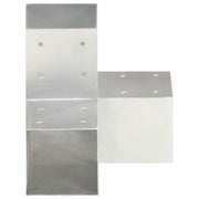 Vidaxl paalverbindingen 4 st y-vorm 91x91 mm gegalvaniseerd metaal - afbeelding 3