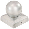 Vidaxl paalkappen 6 st bol 71x71 mm gegalvaniseerd metaal