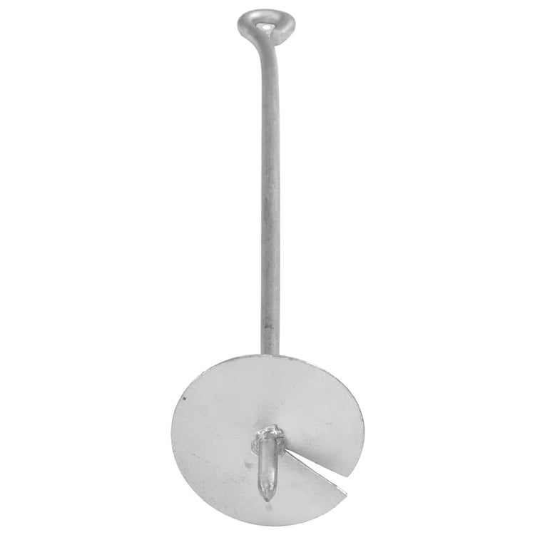 Vidaxl grondankers 4 st 10x60 cm gegalvaniseerd metaal
