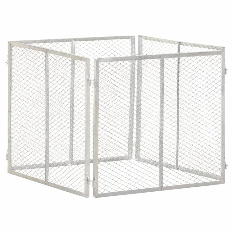 Vidaxl compostbak 85x85x70 cm gegalvaniseerd staal