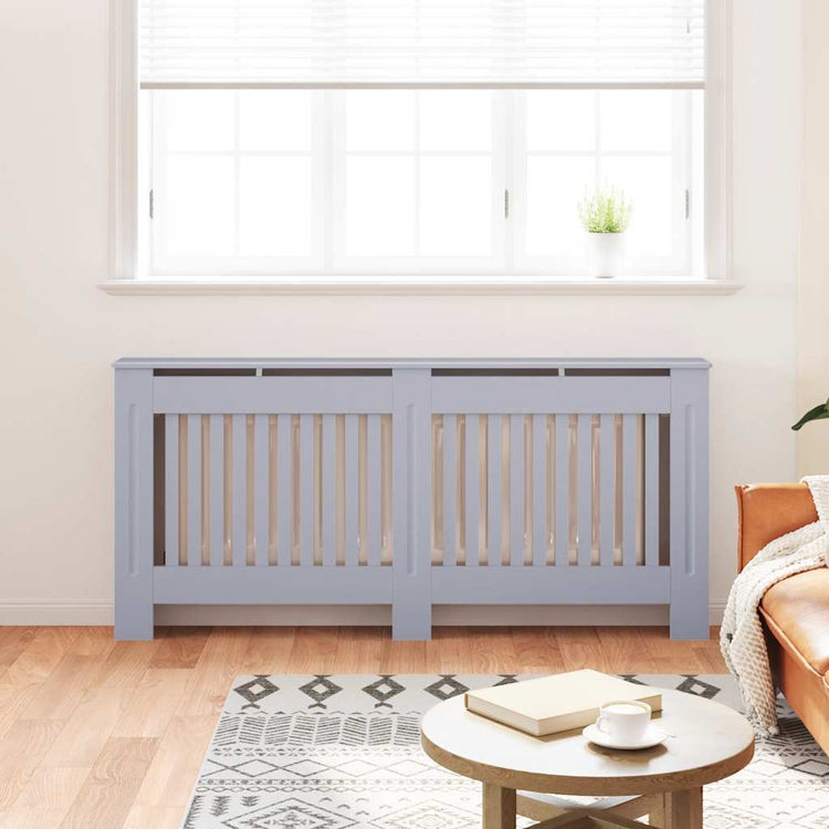 Vidaxl radiatorombouw 172x19x81,5 cm mdf antraciet