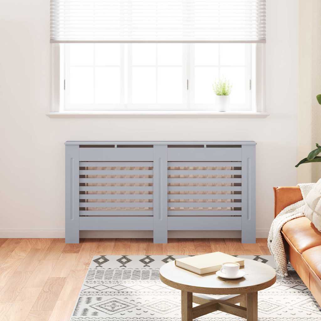 Vidaxl radiatorombouw 152x19x81,5 cm mdf antraciet