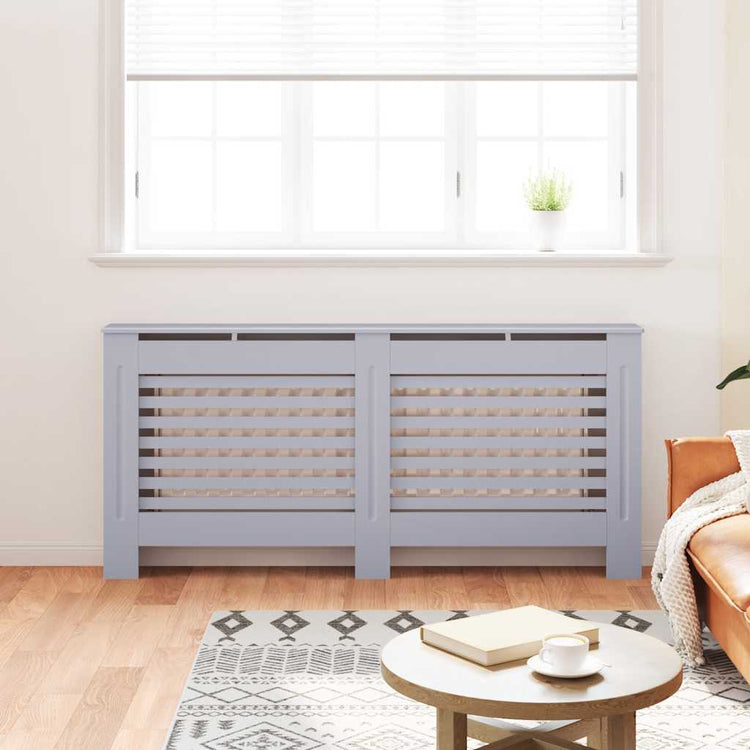 Vidaxl radiatorombouw 172x19x81,5 cm mdf antraciet