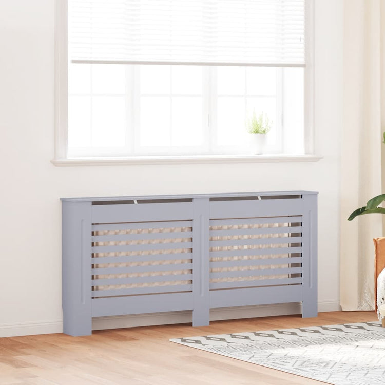 Vidaxl radiatorombouw 172x19x81,5 cm mdf antraciet