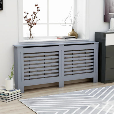 Vidaxl radiatorombouw 172x19x81,5 cm mdf antraciet
